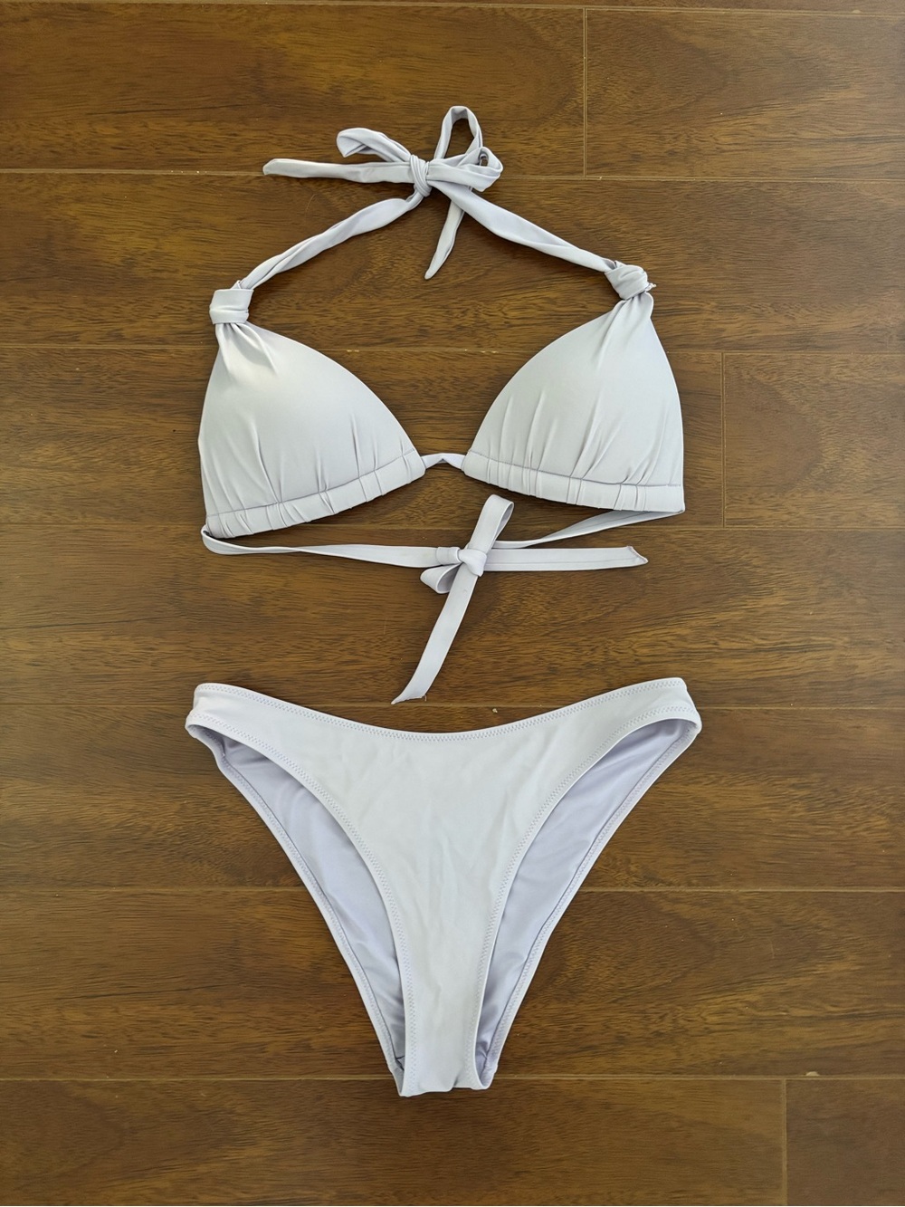 Classic Light lavender Triangle Bikini Set